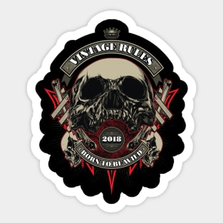 Biker Skull Chapter 2 Sticker